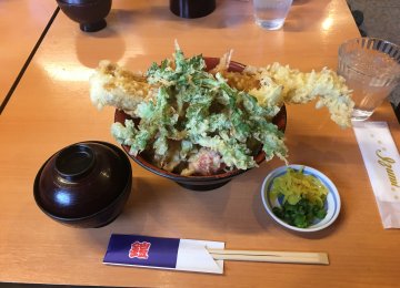 岡山　天丼！！