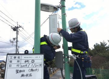 岡山市南区浦安地区カメラ工事