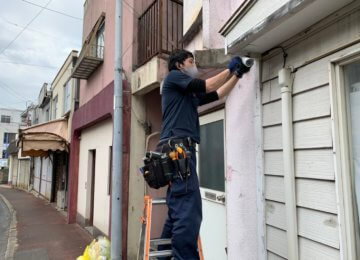 防犯カメラ工事　in　田川市